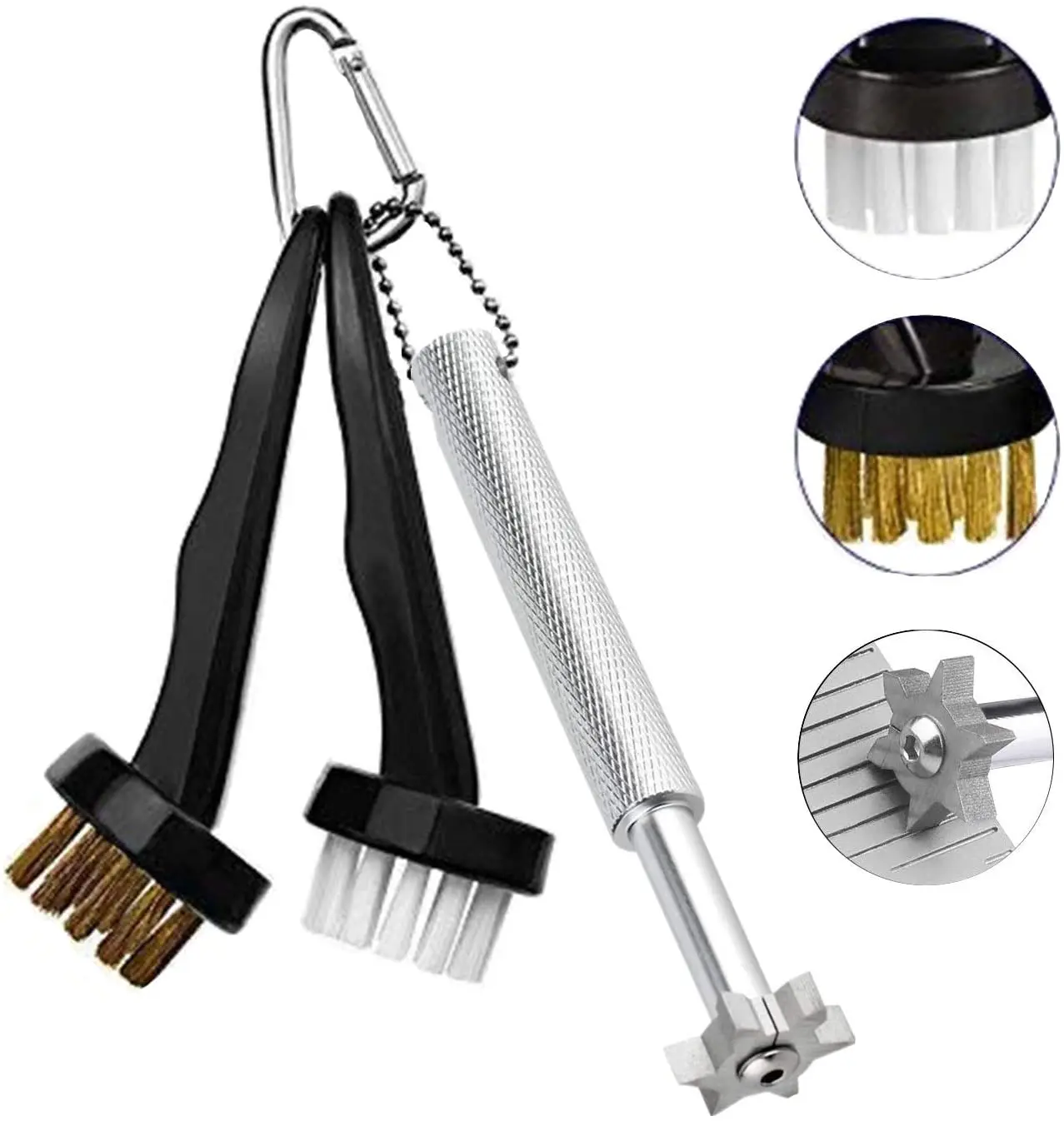 

Golf Club Groove Sharpener And 2 Golf Club Brushes Perfect For Golfers-practical Sharp And Clean Kits For All Golf Irons