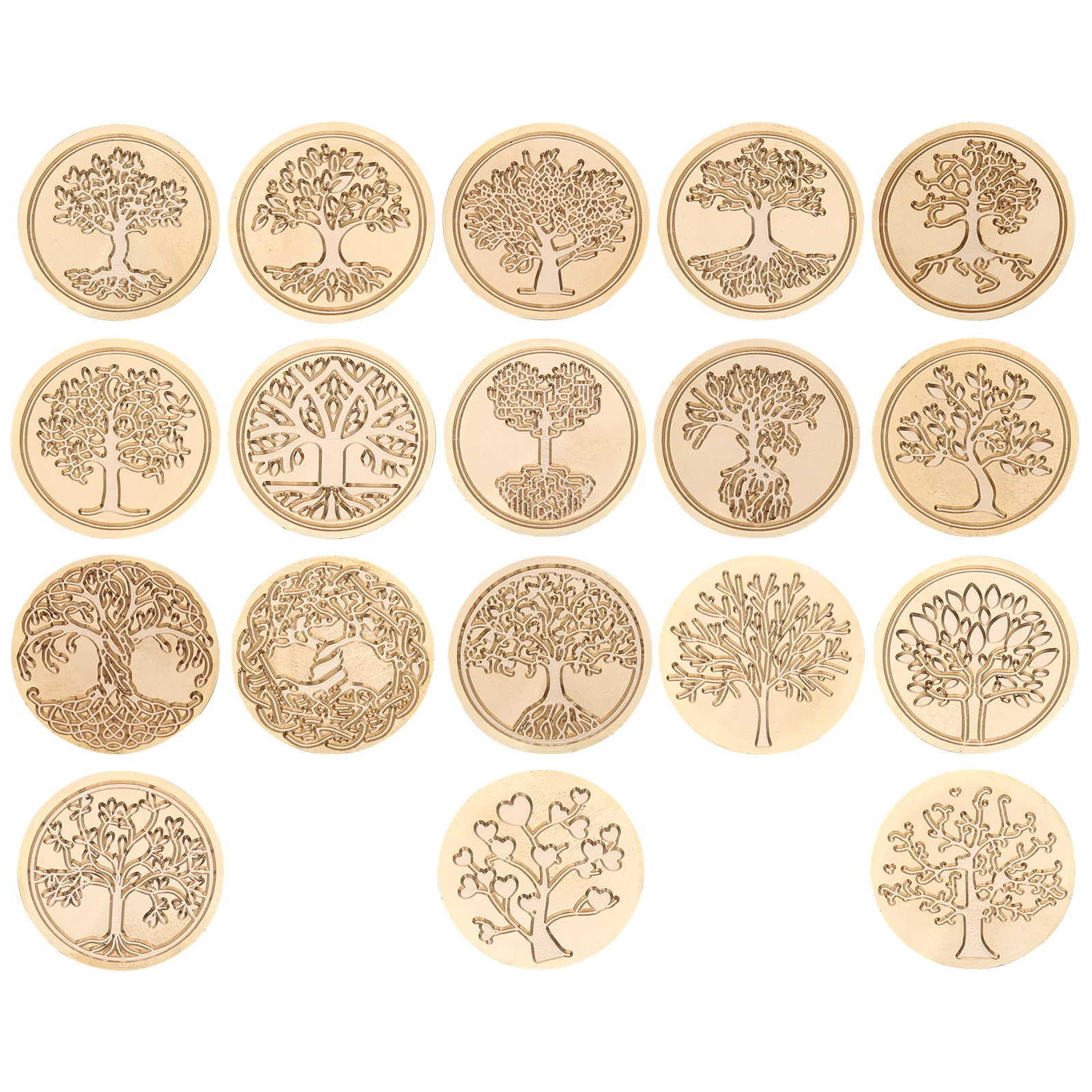 Tree of Life Wax Seal Stamp Vintage Sealing Wax Round Brass Head 30mm for Wedding Invitations DIY Card Making Gift Packing