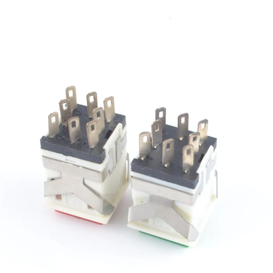 KD2-22 Momentary ON-(ON) square LED illuminated small square push button switch