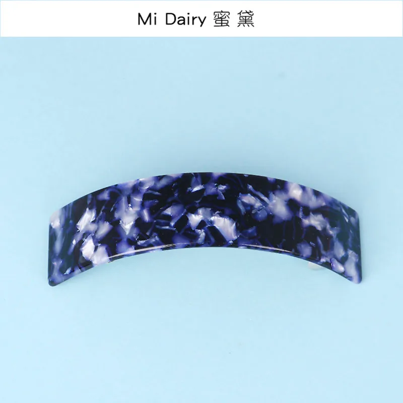 3pcs 50% OFF Factory supplies Tortoise shell acetate acrylic simple 9 cm large arch Korea barrettes clips for women girls