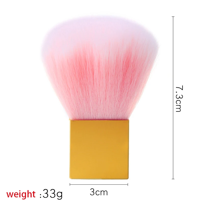 1Pcs Nail Brush Acrylic UV Gel Nail Art Powder Cleaning Dust Remover Gradient Brush Manicure Nail Art Care Tool