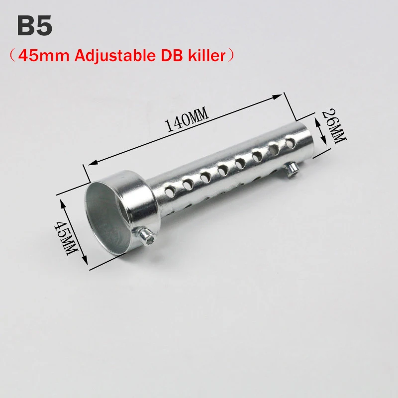 DB Killer Silencer Noise Sound Exhaust Adjustable Muffler Silencer 35mm/42mm/45mm/48mm/60mm