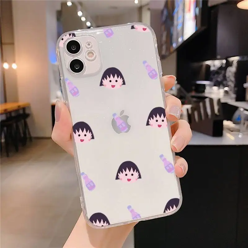 Japan Chibi Maruko Phone Case For iPhone 11 12 pro max 13 mini X XS MAX 6s 7 8 Plus XR Clear funda Capa