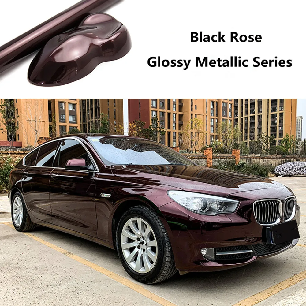 

Sunice 1.52x18m Super Glossy wrapping film Matellic Red car vinyl wrap Vehicle wrapping paper Many Red Color For choosen