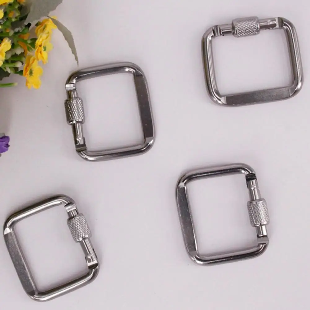 Safe Multi-Function Square Mini Hanging Buckle Aluminum Alloy Carabiner for Outdoor  Mini Hanging Buckle