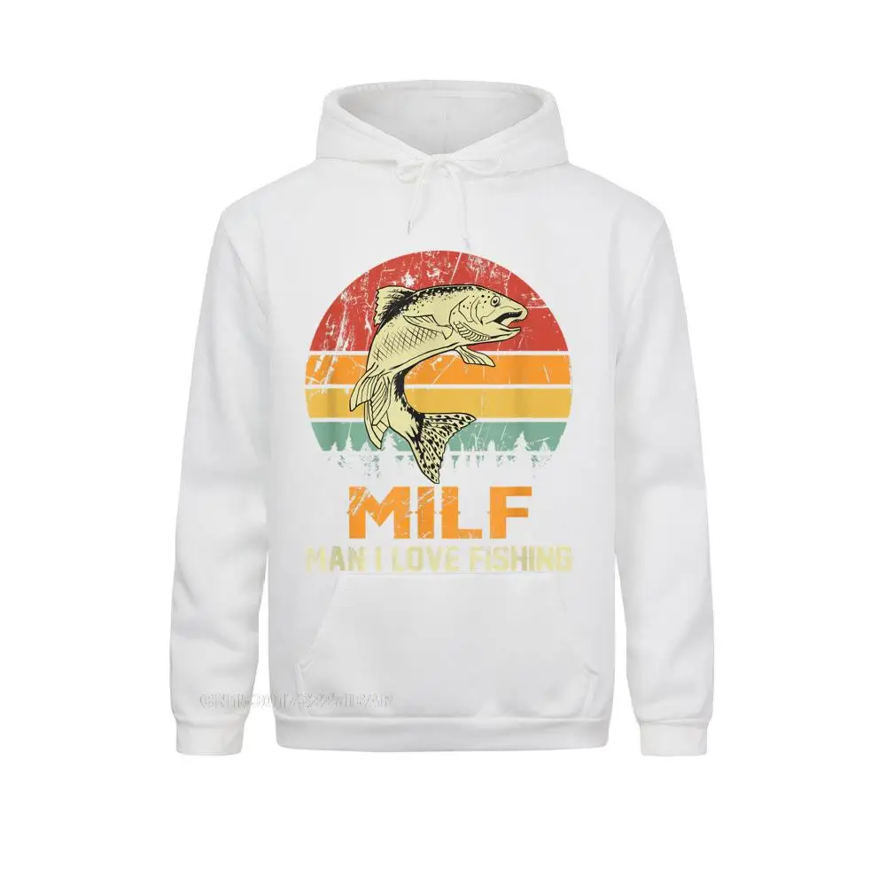 Milf Man I Love Vissen Grappig Vis Vintage Outfit Hoodie Nieuwigheid Gepersonaliseerde Hoodies Funky Sportswears Mannen Sweatshirts