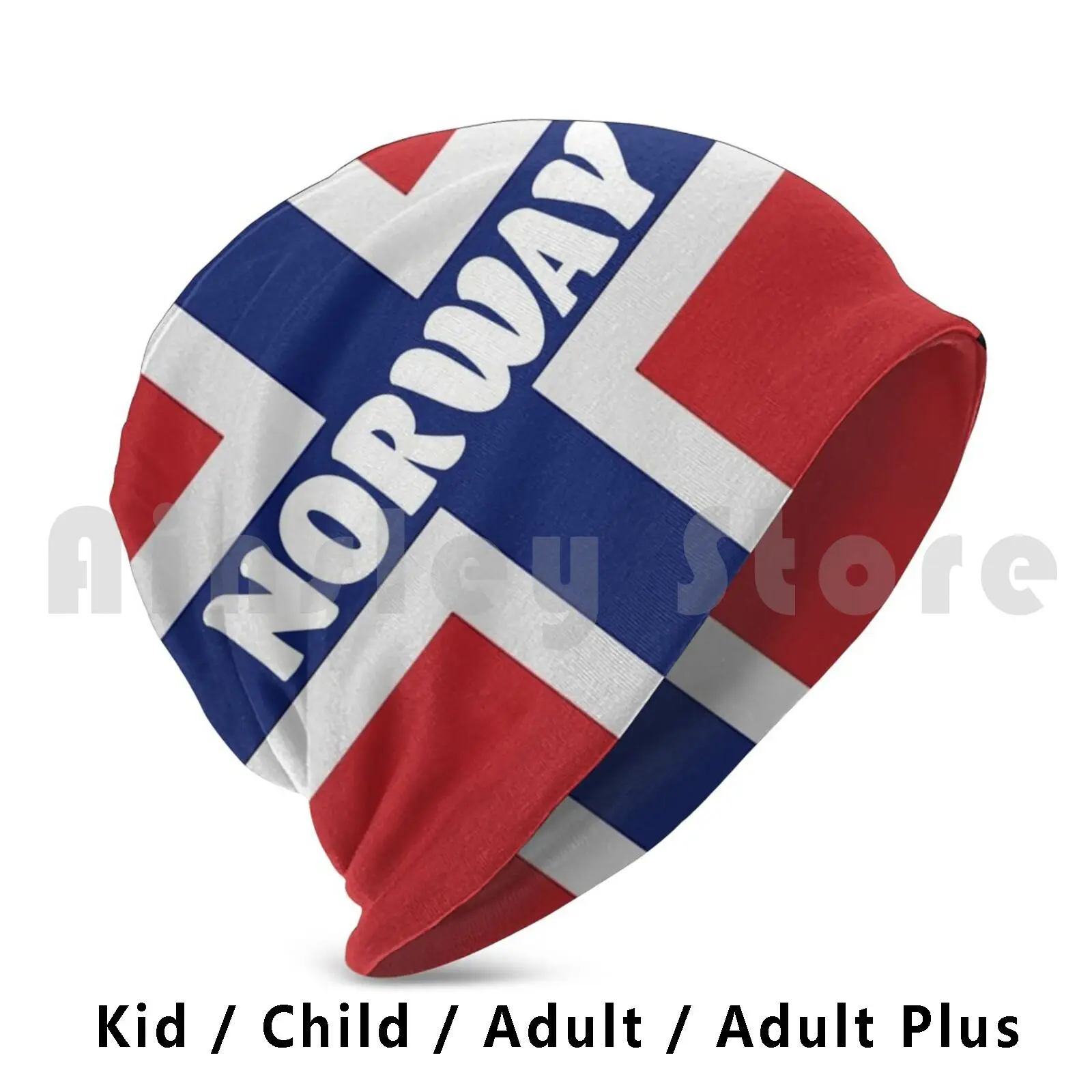 Norwegian Flag With Name Of Norway Beanies Pullover Cap Comfortable Norway Norwegian Norwegians Scandinavia