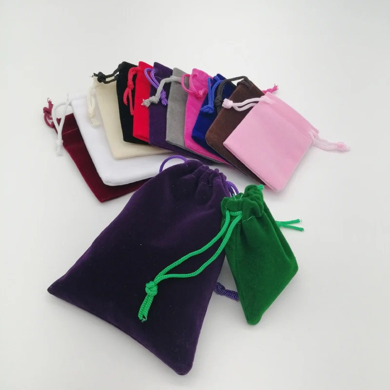 

100pcs Large Velvet Drawstring Bags Velvet Packaging Bag Jewlery Bag Gift Pouch for Women Jewlery Packaging Display Storage Bag