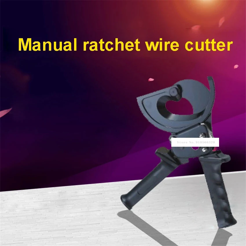 

VC-500B Ratchet Cable Cutter Copper Aluminum Cable Wire Cutter Ratcheting Wire Cut Hand Tool Small Manual Cable Cutter 500mm2