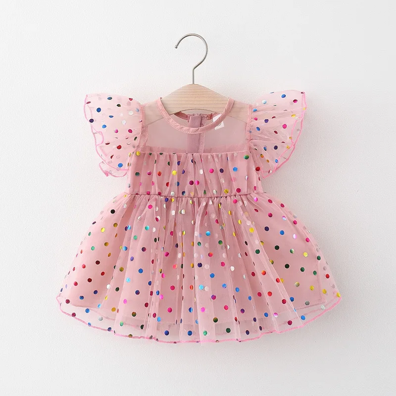 2021 New born baby Girls summer clothes 1 year babies birthday princess party dresses dress toddler infant clothing outfit dress