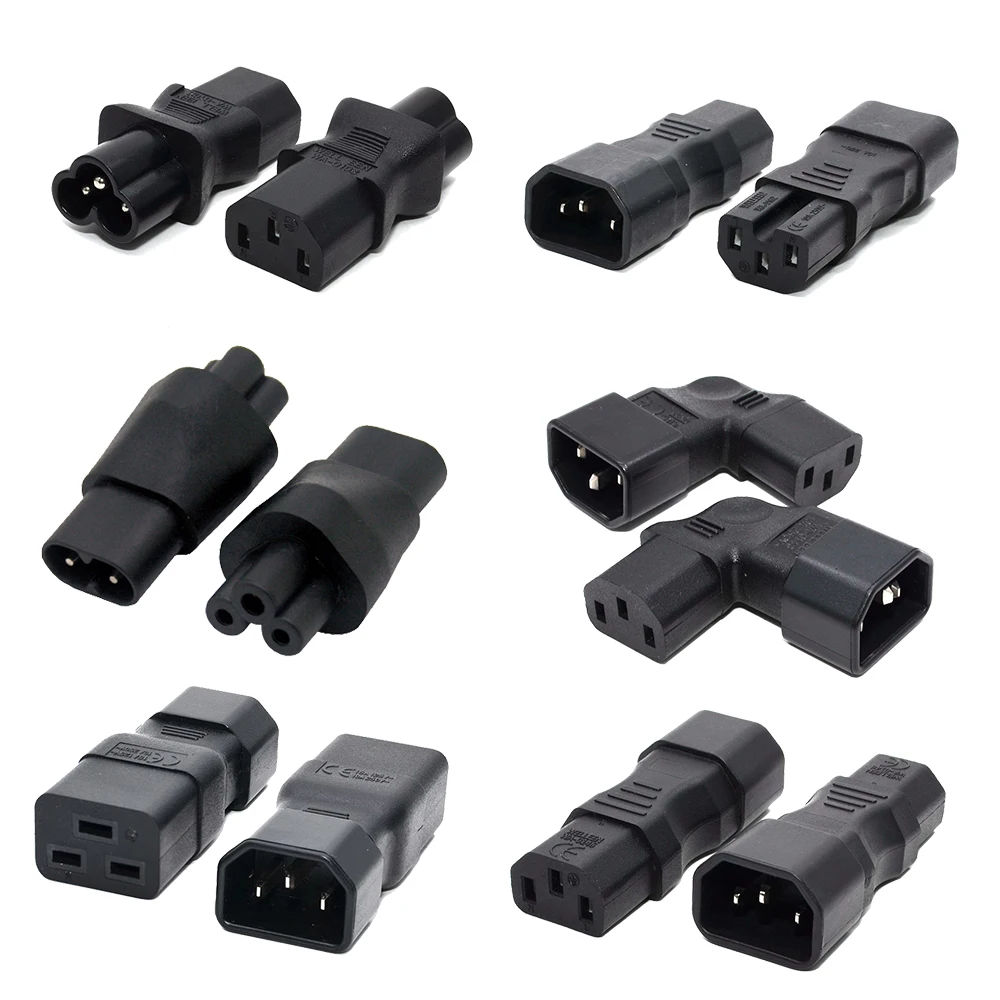 

Universele IEC320 C13 C14 Om C5 C6 C7 C8 C19 C20 C21 Convert Connector Ups Pdu Man-vrouw Eu us Power Plug Adapter Socket