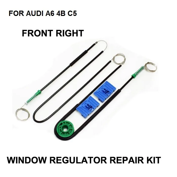 1997-2005 CAR WINDOW CABLE FOR AUDI A6 4B C5 ELECTRIC WINDOW REGULATOR REPAIR KIT FOR A6 AVANT Allroad FRONT RIGHT OE 4B0837462