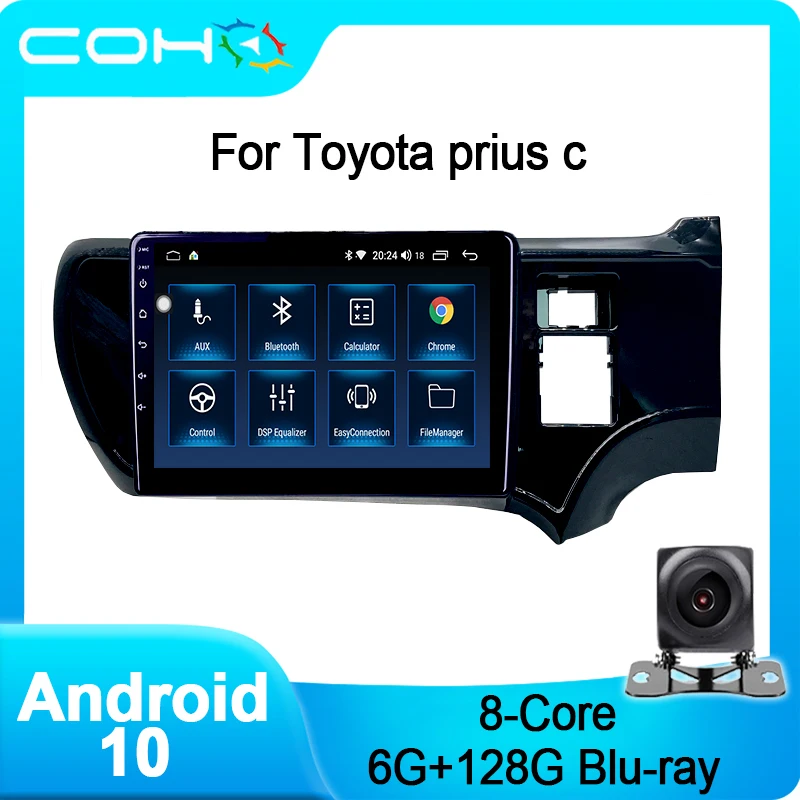 

COHO For Toyota Aqua Prius C RHD Android 10 Octa Core 6+128G Car Multimedia Player Car Radio Stereo