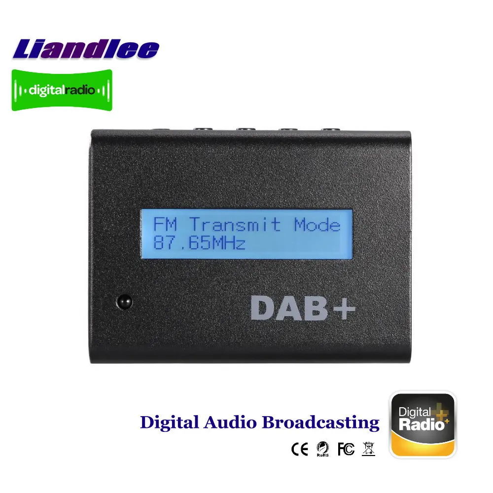 

External Car Digital Radio DAB Audio Receiver Broadcasting FM RF Transmission IR Remote LCD Panel