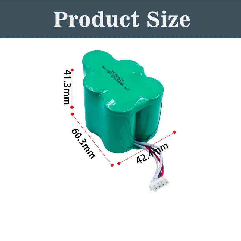 PALO-Batería de repuesto para Ecovacs Deebot, 6V, 3500mAh, D650, D680, D73, D76, D62, D63, D65, D66, D68, D77, D79, 730, 760, TBD71