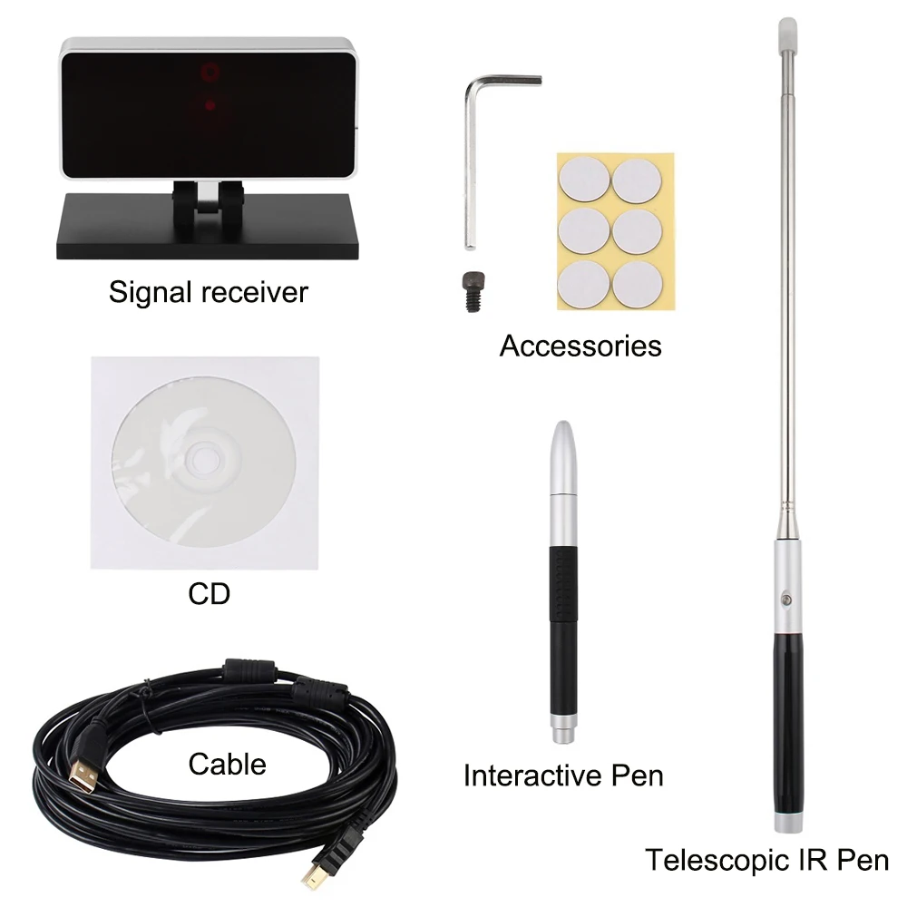 Digital Whiteboard Pizarra Blanca Multi-writing Portable Interactive Projection Screen IR Pen Smart Board Education Class Office