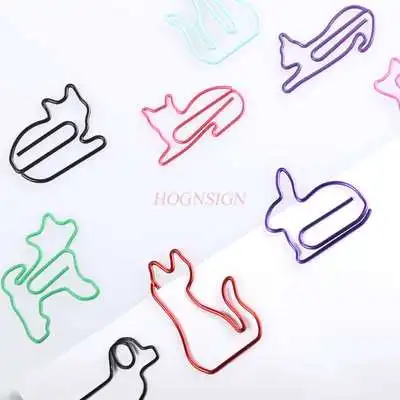 50pcs Paper Clips Various Animal Paper Clips Cartoon Paper Clips Watch Hands Paper Clips