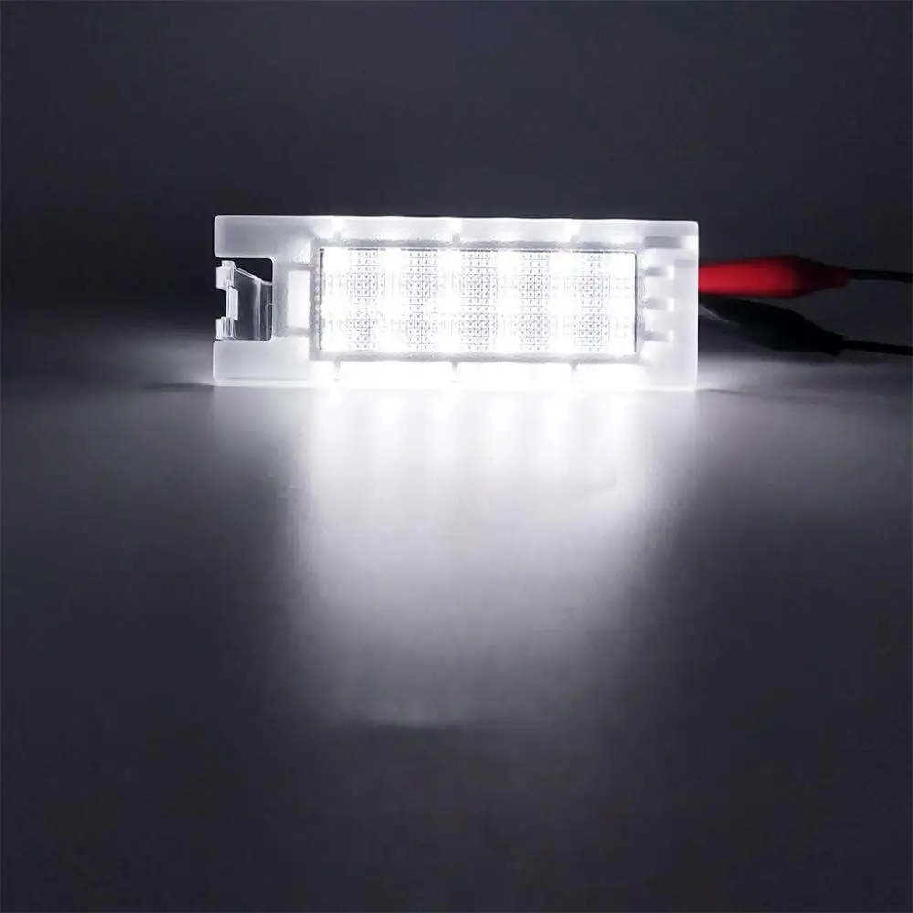 2Pcs For Hyundai Tucson 2010-2014 IX35 2010-2013 Car Rear High Brightness White LED License Plate Light Number Plate Lamp