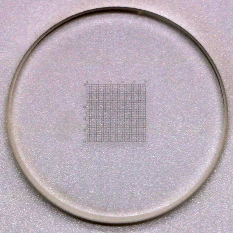 2 Stück C1-C7 Mikroskop-Kalibrierobjektträger, Retikul-Mikrometer, biologisches Messkalibrierlineal – Detail 15