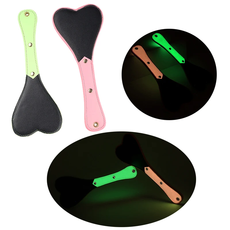 

PU Leather Luminous Glow Whip Beat Spanking Paddle Slave Spanker BDSM fetish Couple cosplay game SM Flirting fetish sex Toys