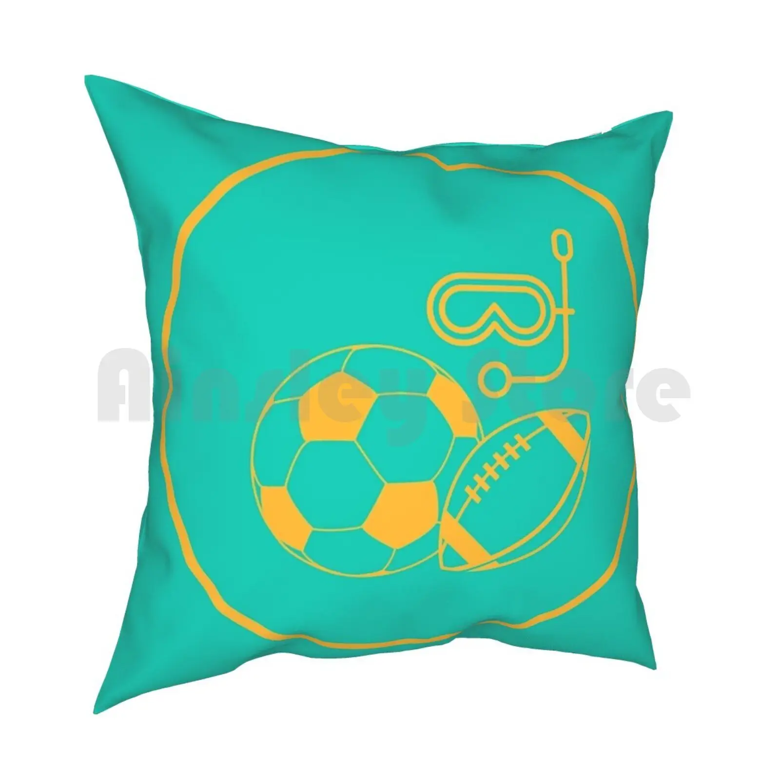 Sports Icon Pillow Case Printed Home Soft DIY Pillow cover Sports Icon Sport Sports Extreme Sports Extreme Athlete