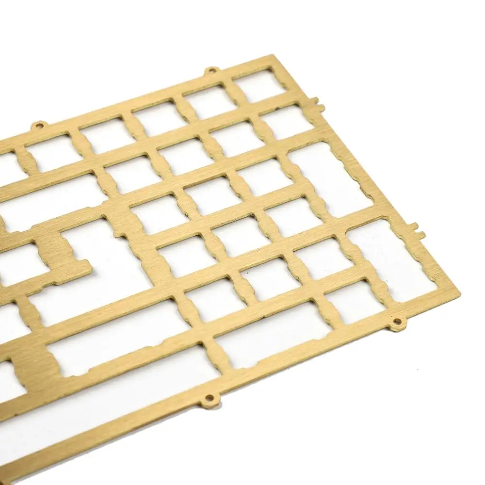 YMDK Melody 96 PVD Brass Plate Aluminum Plate Acrylic Bottom For Melody 96 Case Keyboard