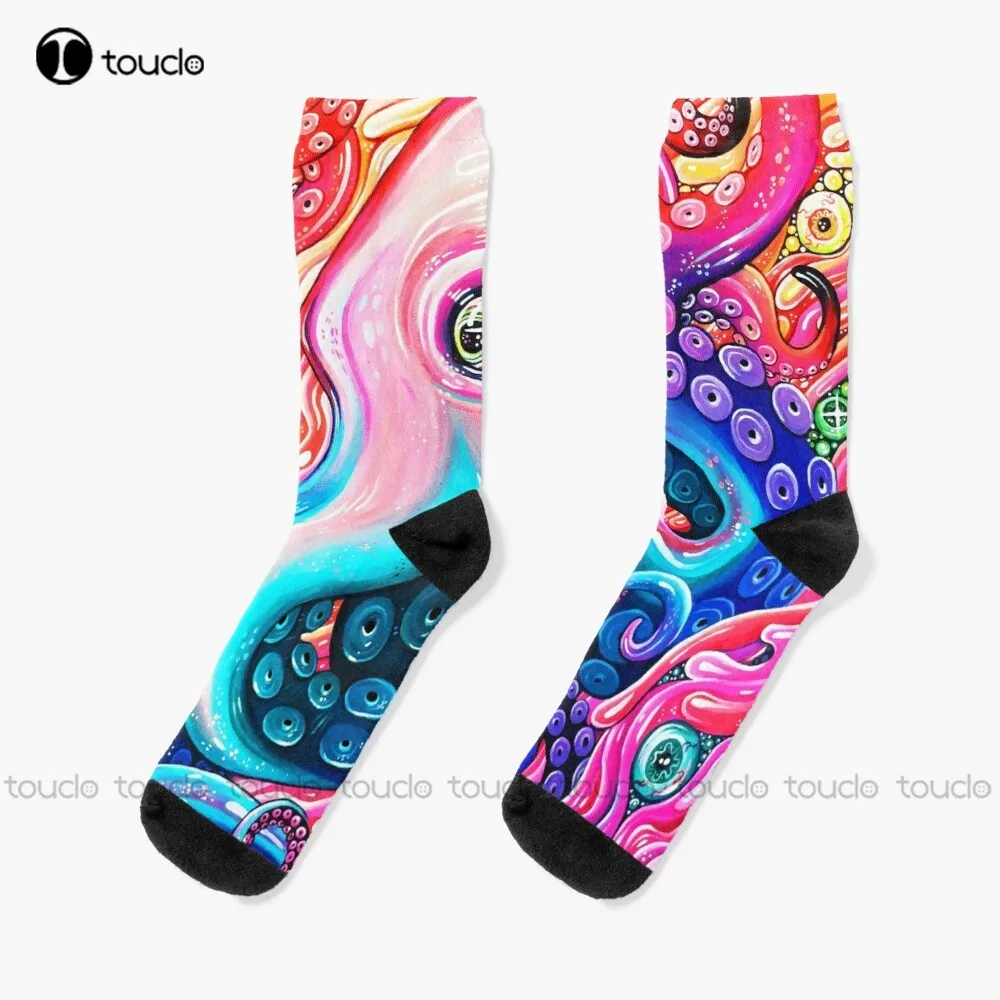 

Glitteroctopus Octopus Socks Warm Socks Christmas New Year Thanksgiving Day Gift Unisex Adult Teen Youth Socks Custom Funny Sock