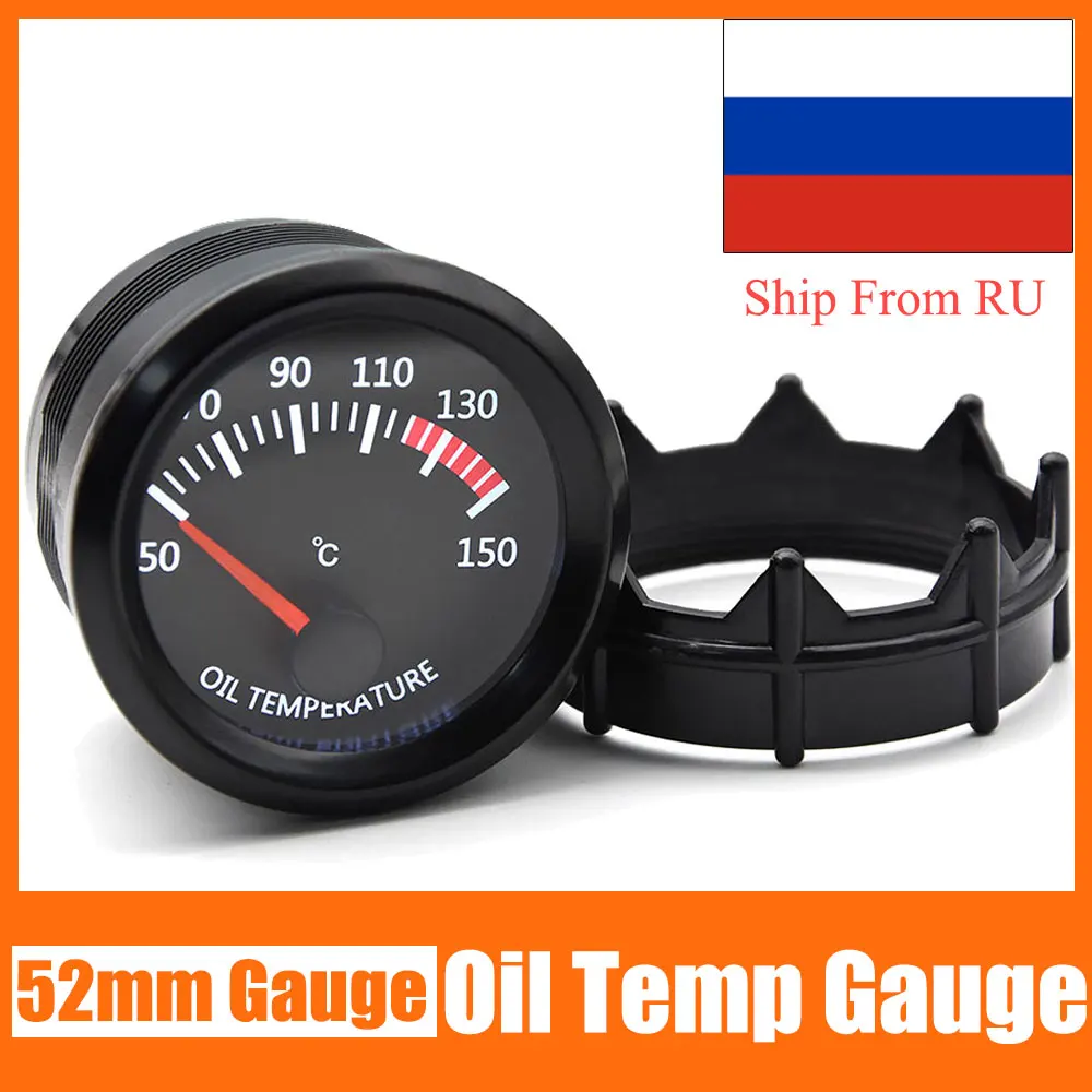 / 52mm Oil Temperature Gauge With Sensor Oil Pressure Gauge 0-7Bar Universal Digital LED Display For 12V Racing Gauge 50~150℃