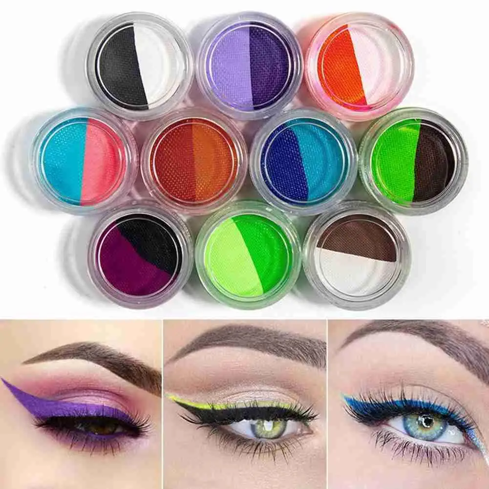 Face Paint Water Based Split Cake Body Face Paint Makeup Cream Eyeliner Eyeliner Water Colors Remove Activated Dual Easy