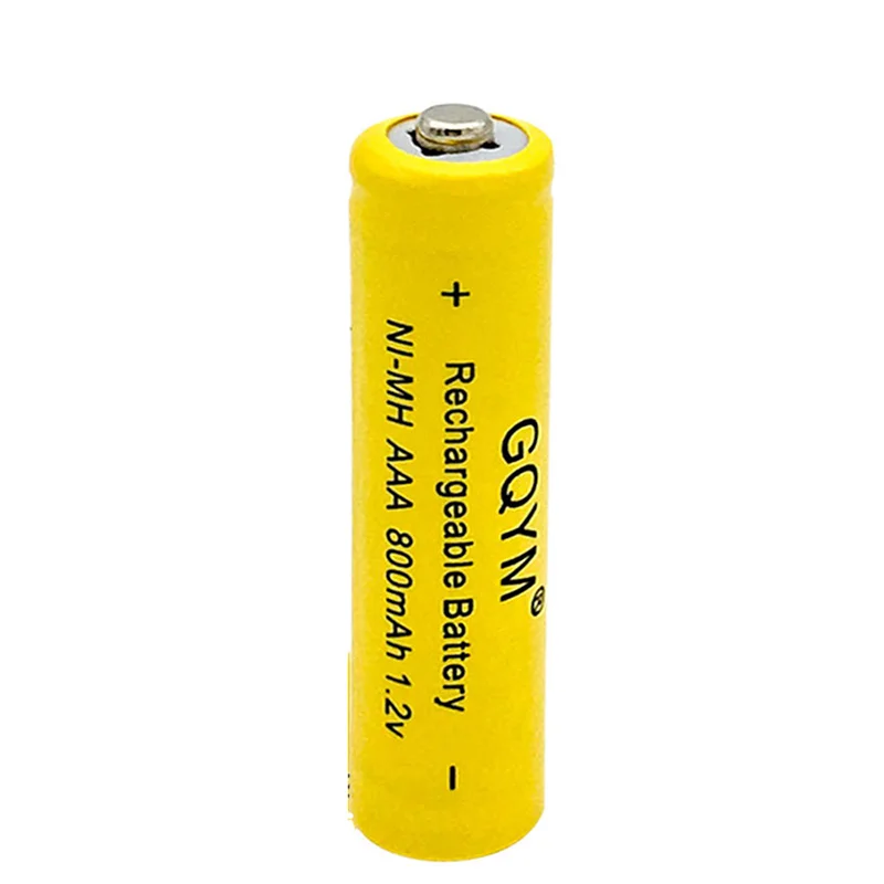 New MJKAA 3A 1.2V Ni-MH 800mAh Yellow AAA Rechargeable Battery for Remote Controls, Radios Torches Clocks Toys