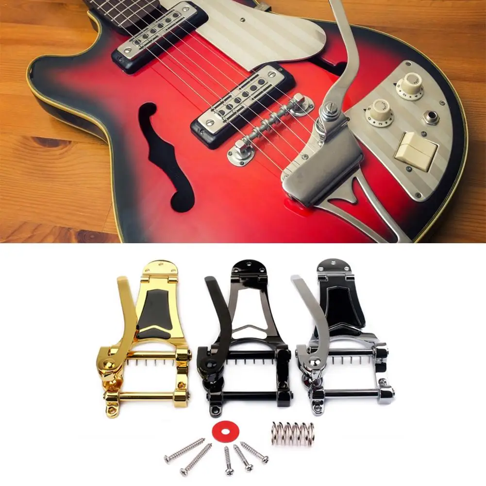 Guitar Vibrato Bridge Tailpiece B7 Jazz Guitar 3 Color Tremolo Bridge Guitar Accessories for Gibson Bigsby Tremolo ES355 EP