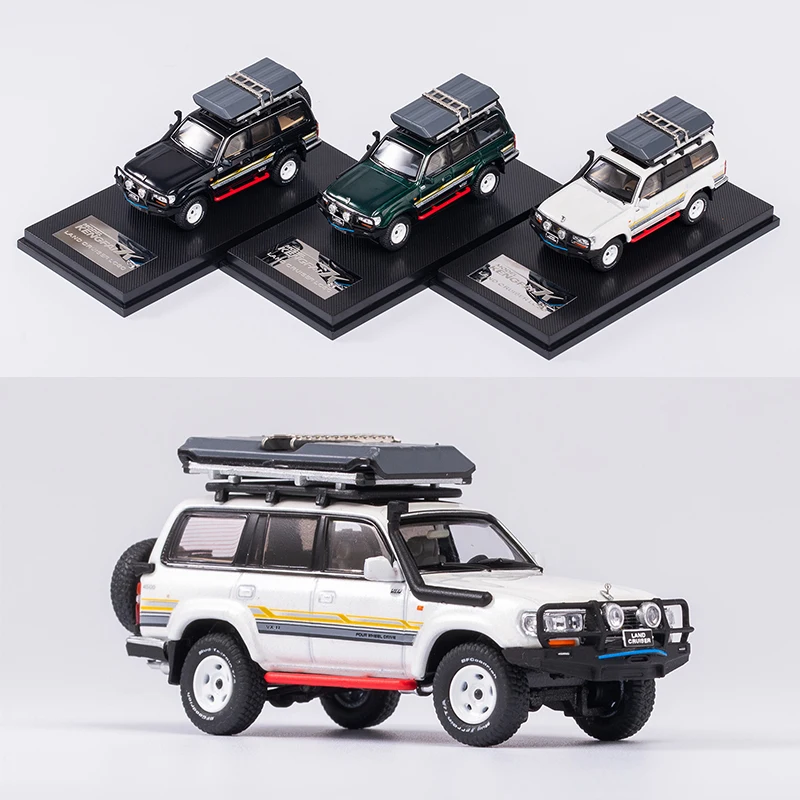 KENGFAI 1/64 Land Cruiser LC80 Diecast Model Toys Car Boys Girls Gifts