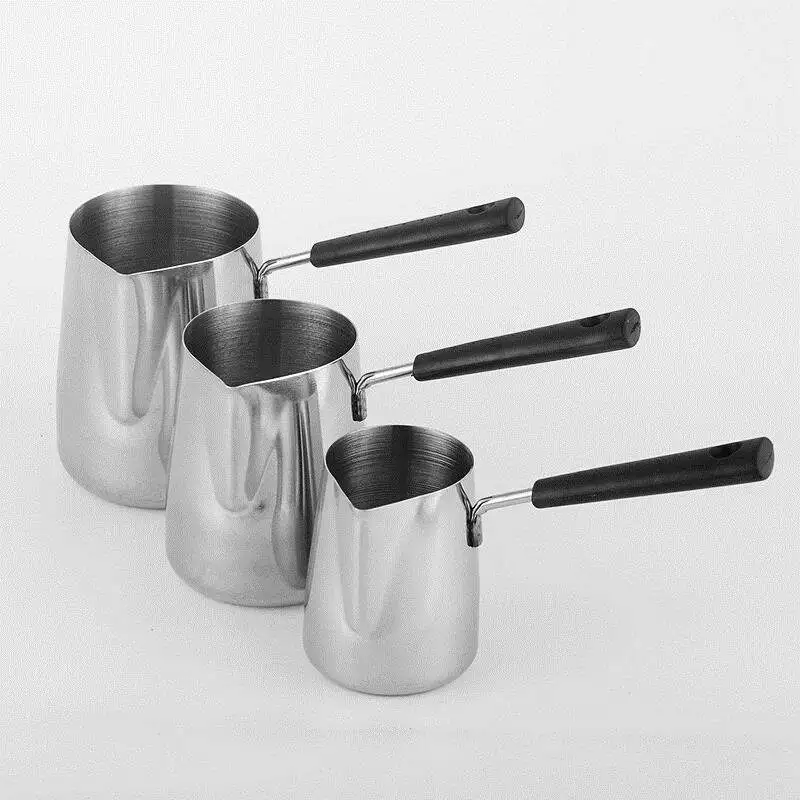 

Bakelite Handle Wax Melting Pot DIY Candle Soap Melts Pot Scented Wax Melts Metal Coffee Toroid Pitcher Latte Milk Frothing Jug