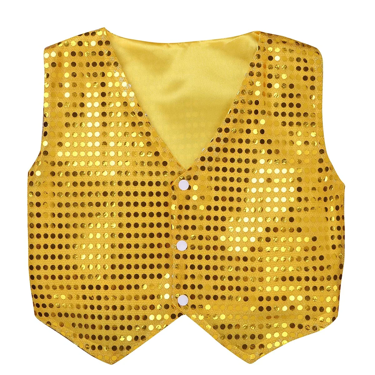 

Kids Boys Modern Jazz Latin Dance Costumes Glittery Sequin Vest Waistcoat Hip-hop Festival Party Stage Performance Dancewear