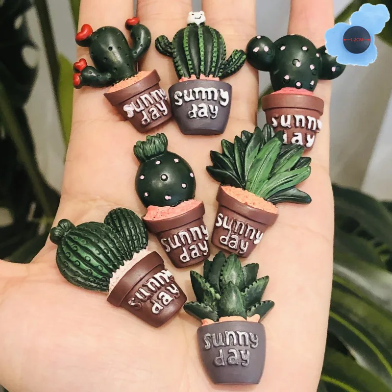 1Pcs High Simulation Cactus Garden Shoe Decorations Shoes Charms  Holes Bracelet Kid Party Gifts  Accessories In Bulk