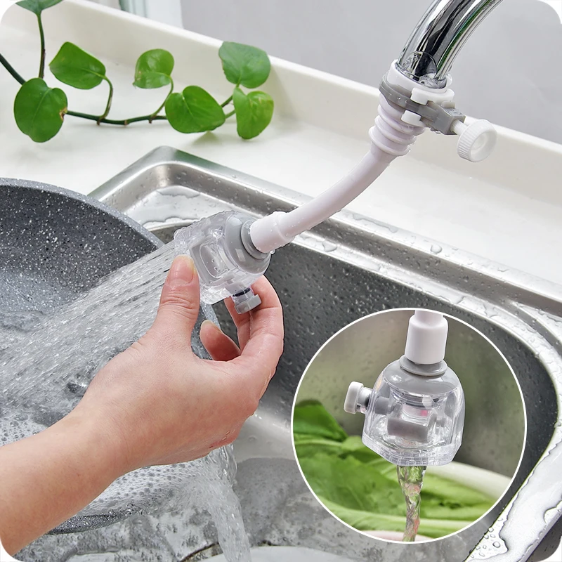 2 Modes 360 Rotatable Bubbler Water Saving High Pressure Nozzle Filter Tap Adapter Faucet Extender Bathroom Kitchen Accessories