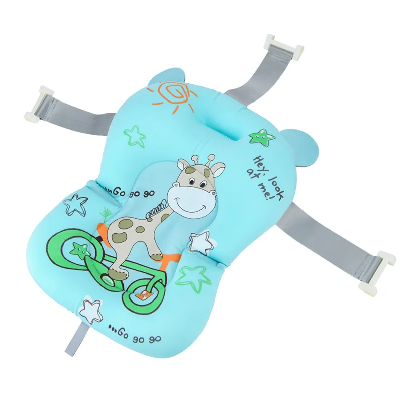 

Baby Bath Seat Support Mat Foldable Baby Bath Tub Pad & Chair Newborn Bathtub Pillow Infant Anti-Slip Soft Comfort Body Cushion