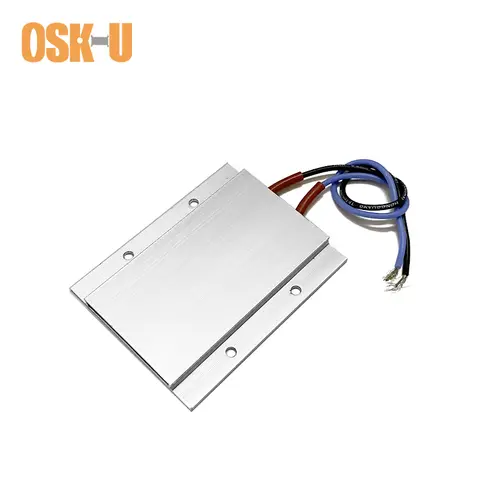 12/24V PTC 가열 요소 온도 조절기 77x62x6mm 전기 히터 플레이트 알루미늄 커버 70/110/200 섭씨도 제습기 용