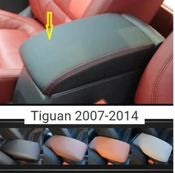 For Volkswagen Tiguan 2007 2008 2009  2011 2012 2013 2014 Customzied Microfibre Leather Center Armrest Cover Direct installation