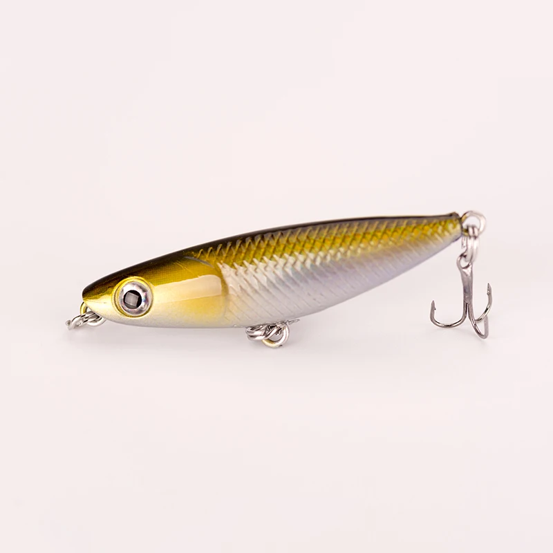 1PCS 4.5CM 2g Floating Mini Pencil Fishing Lure Crankbait Minnow Popper Top Water Hard Lure Fishing Bait