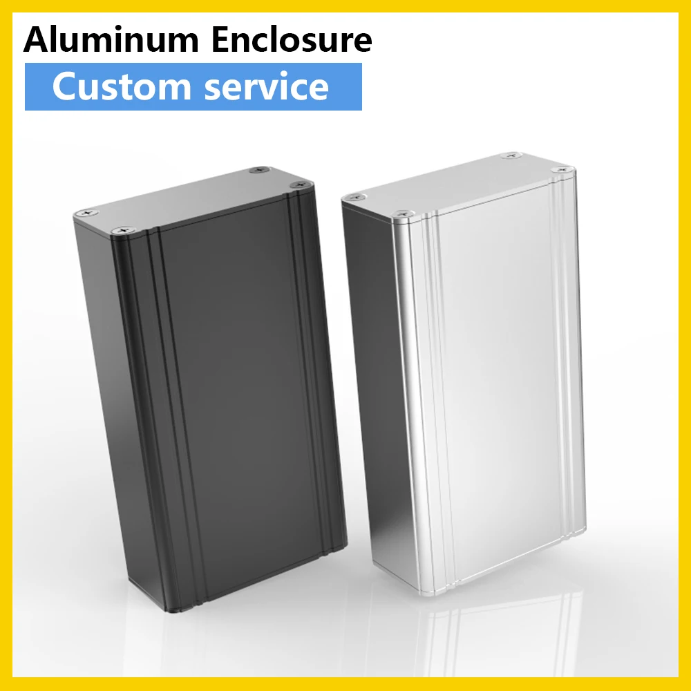 

Electronic project housing, silver, aluminum, J04 57*28mm housing