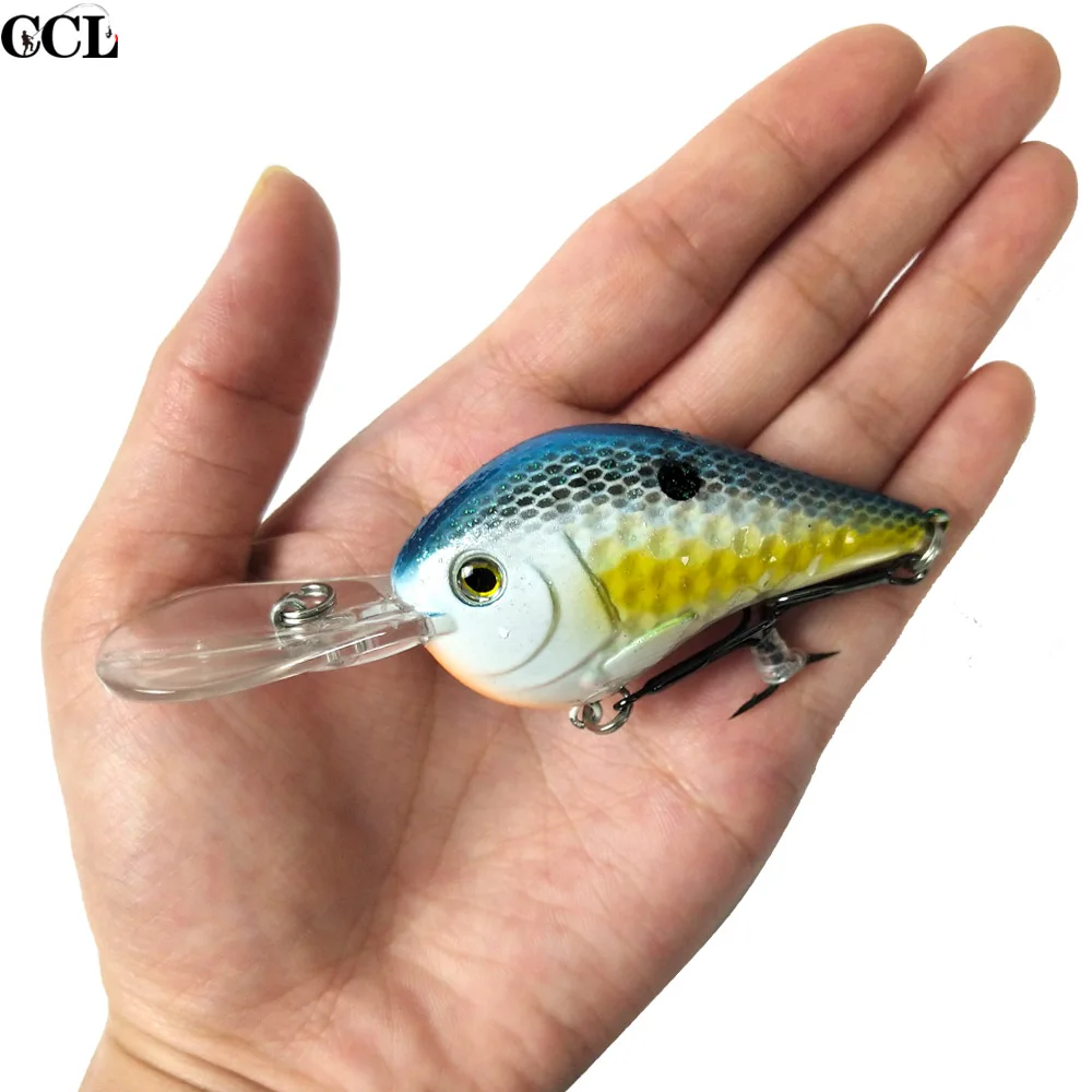 CCLTBA 9cm 11.5g Deepwater Crankbait Fishing Lure Hard Plastic Body Crank Bait Lure Floating Bass Fishing Lures