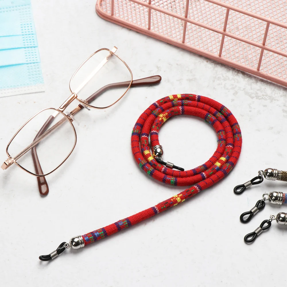 Colorful Acrylic Beads Glasses Chain Reading Glasses Cord Holder Anti-lost Rope Vintage Neck Strap Rope for Eyewear Accessories