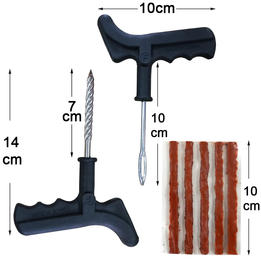 Car Tire Repair Kit  tyre repair kit car tubeless tire repair kit bike Motorcycle Battery puncture tire tool set image 2