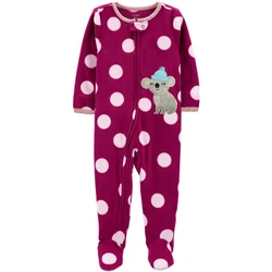 Nieuwe lente en herfst jonge kinderen dikke fleece jumpsuit hooded kind klimmen kleding winter