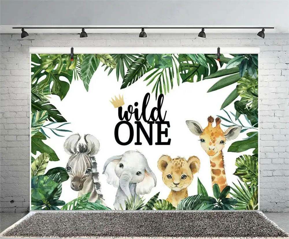 Safari Rừng Động Vật Hoang Dã Một Ảnh Hậu Đảng Kids Cho Bé Nền Chụp Ảnh Gian Hàng Phòng Thu Chống Đỡ Trang Trí