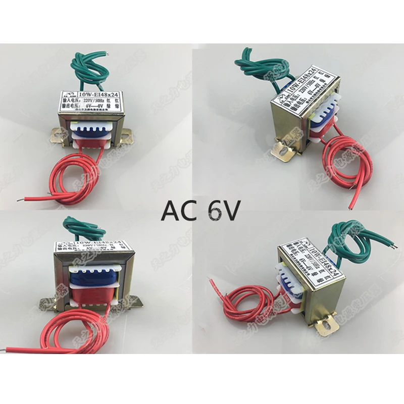 

KYYSLB 10W EI Type Amplifier Transformer AC 220V 6V/9V/12V Single and Double Group Isolation Cattle 10VA Amplifier Transformer