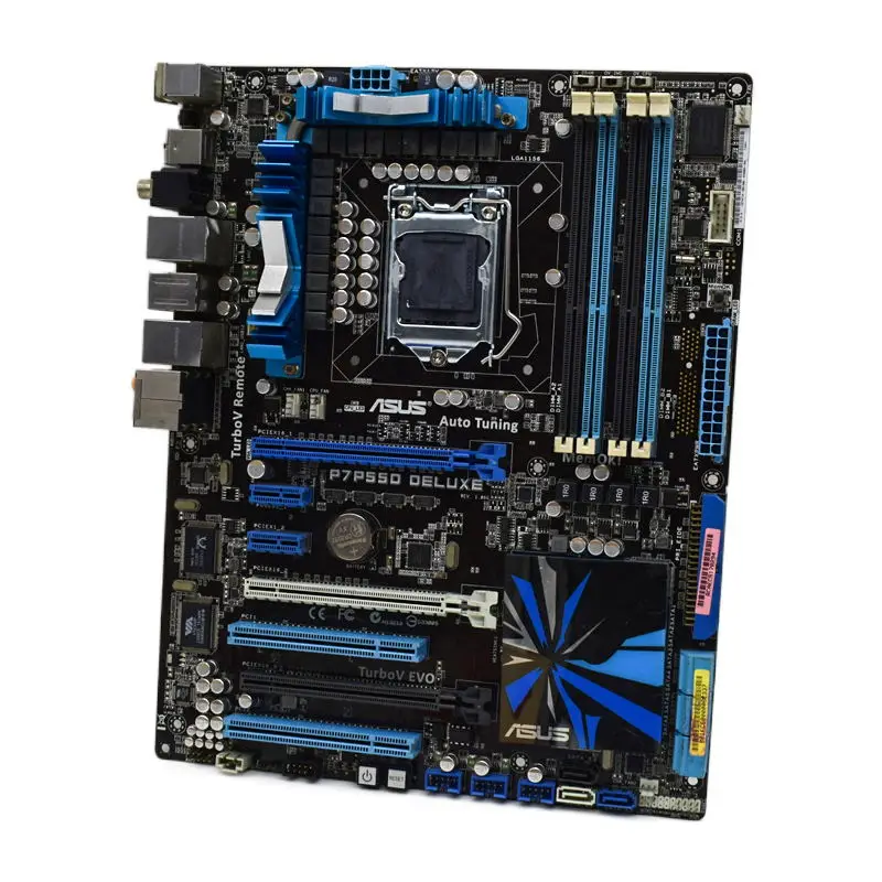 

ASUS P7P55D Deluxe Motherboard Intel P55 DDR3 16GB support Core i5 660 750 870S 880 650 ATX 3×PCI-E X16