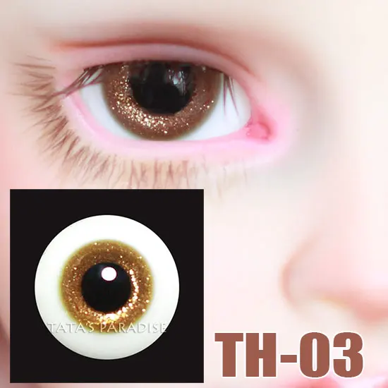 BJD 14mm 16mm Round Glass Eyes Eyeball BJD doll Doll Reborn Baby Doll makeup for 1/3 1/4 1/6 BJD SD doll accessories TH-03