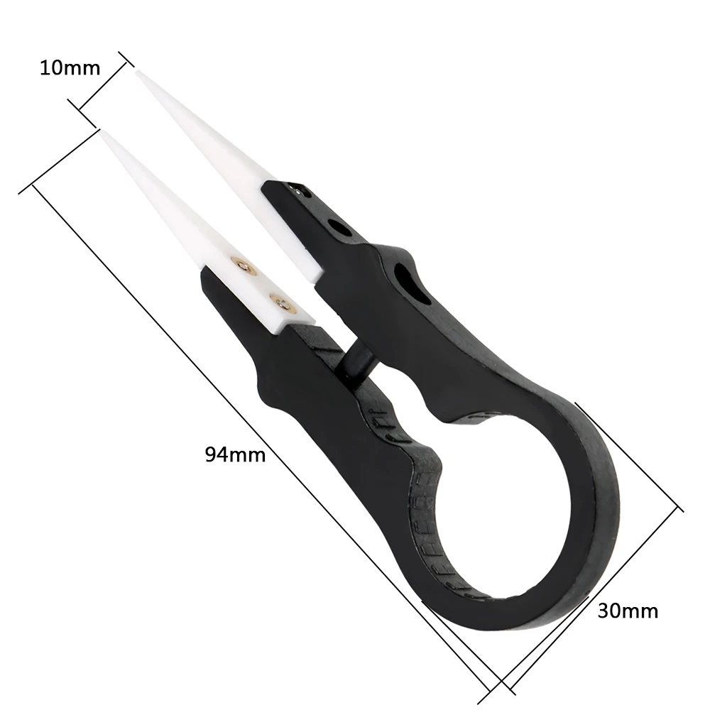 DIYWORK High Temperature Resistance Ceramic Insulation Tweezers Multifunctional Forceps